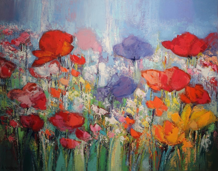 coquelicotsepanouis92x73cm